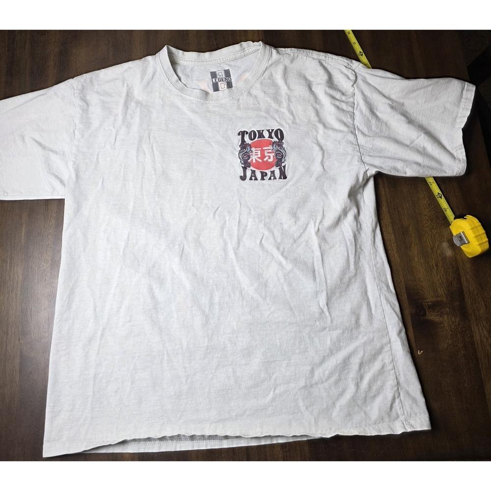 Legend Tokyo Japan Dragon Mount Fuji Graphic T Shirt Mens Large Streetwear